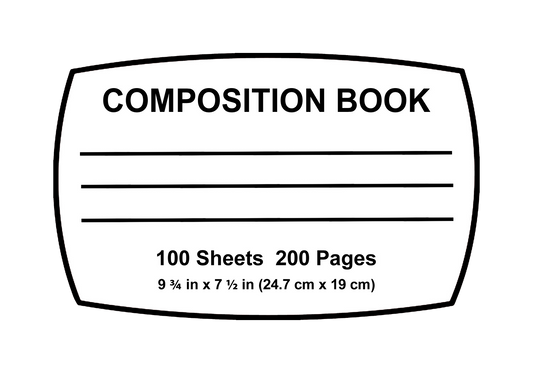 Composition Notebook Label